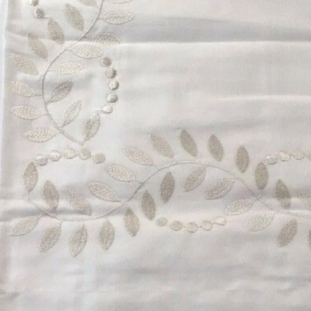 Christy Richmond Embroidered Floral Queen Duvet Cover 3 Piece Set in Pale Grey